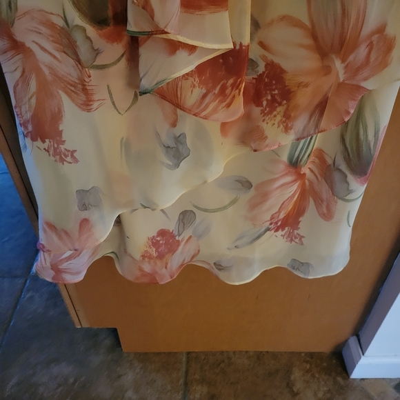 Virgo Floral Dress with Shawl Size 18 in Great Condition - Picture 4 of 5